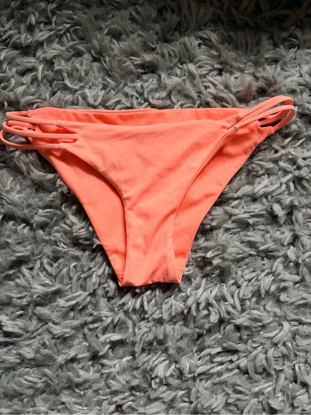 PacSun Neon Coral Strappy Hipster Bikini Bottom